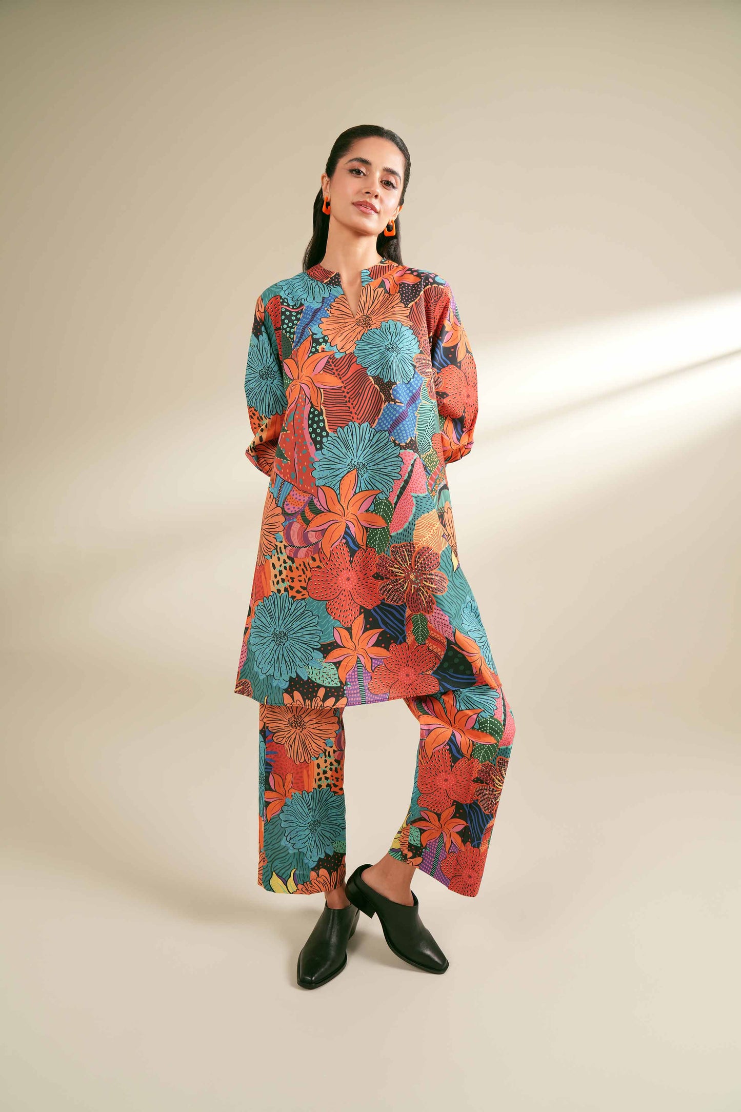 Exotic Garden Two-Piece Suit