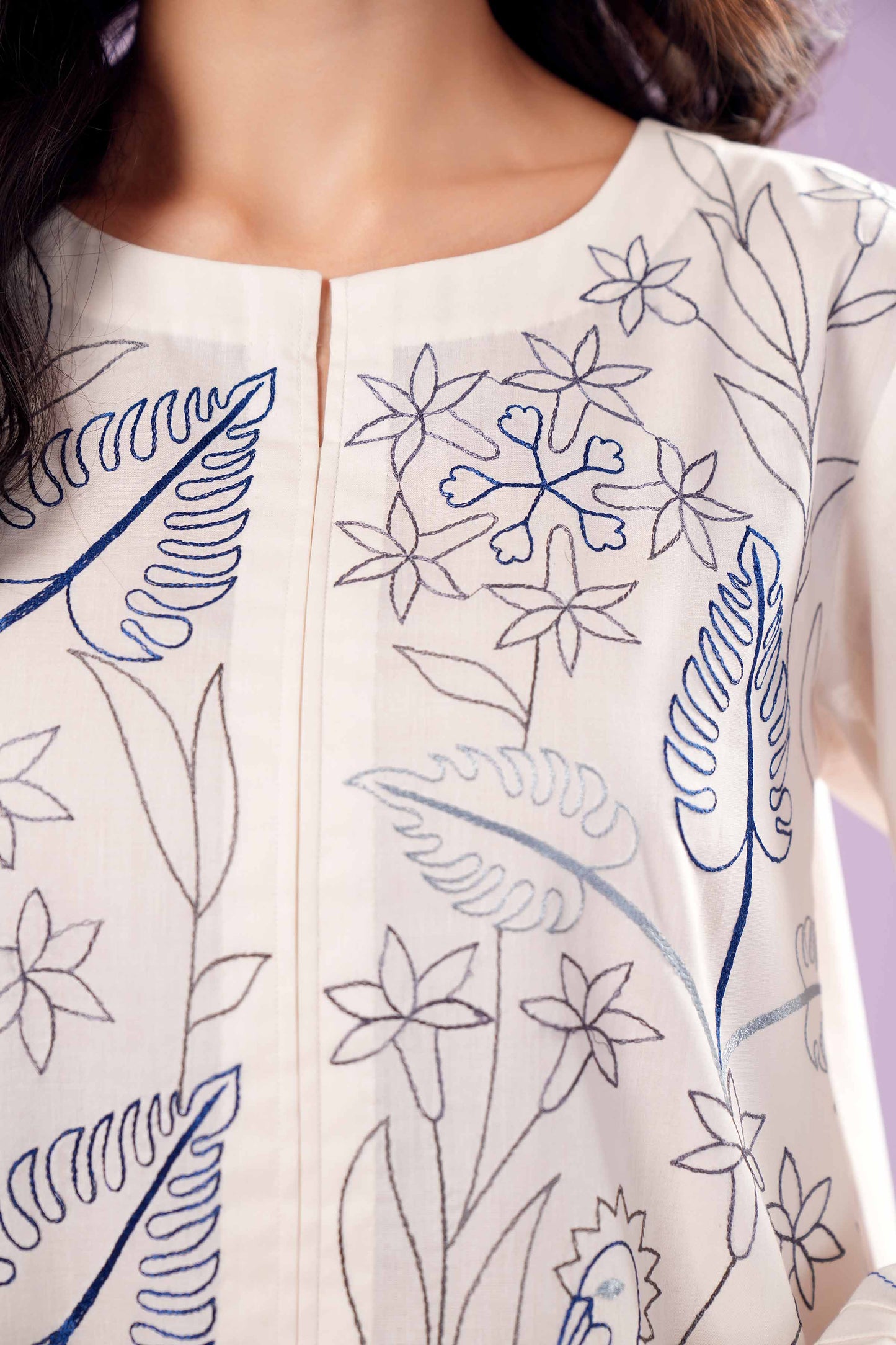 Graceful Botanics Two-Piece Outfit