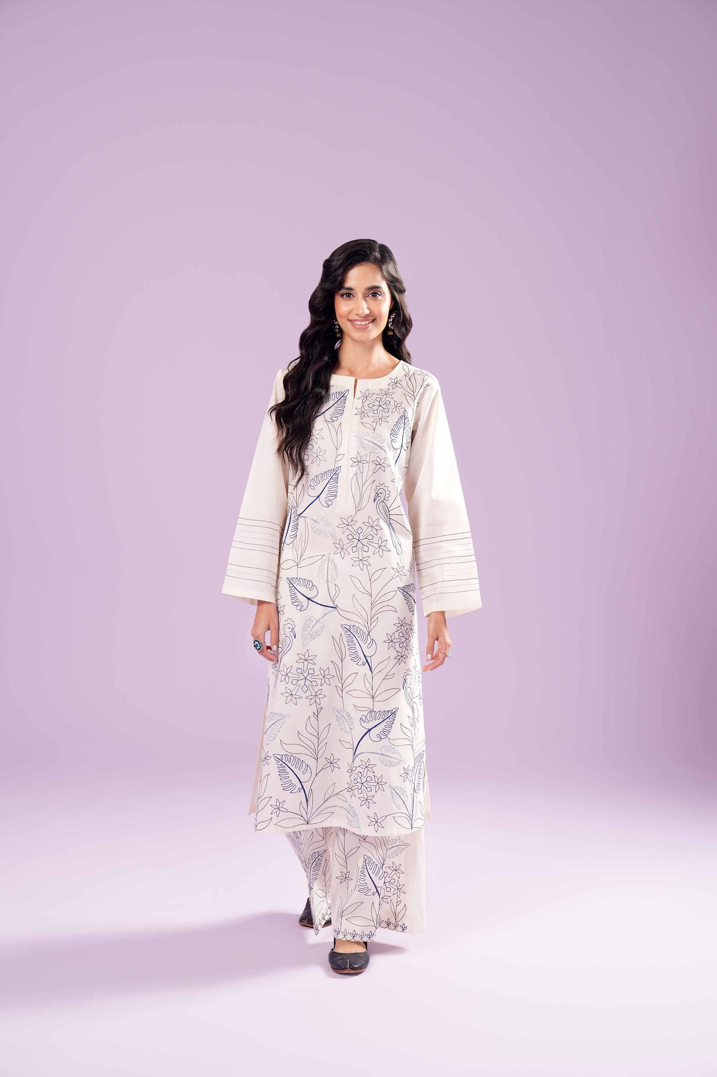 Graceful Botanics Two-Piece Outfit