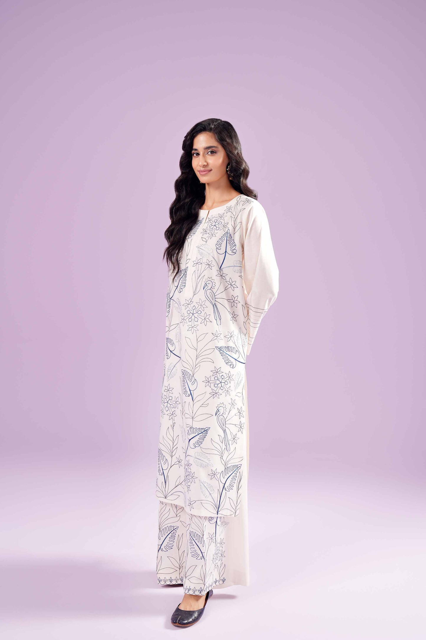 Graceful Botanics Two-Piece Outfit