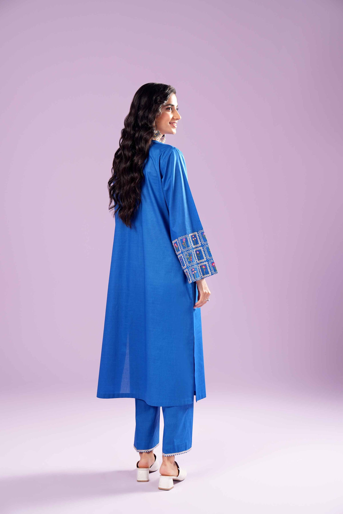 Azure Charm with Embroidered Sleeves