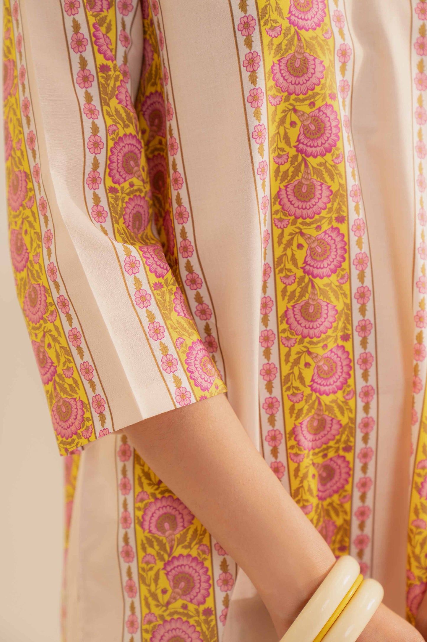 Sunset Stripes Printed Kurta Set