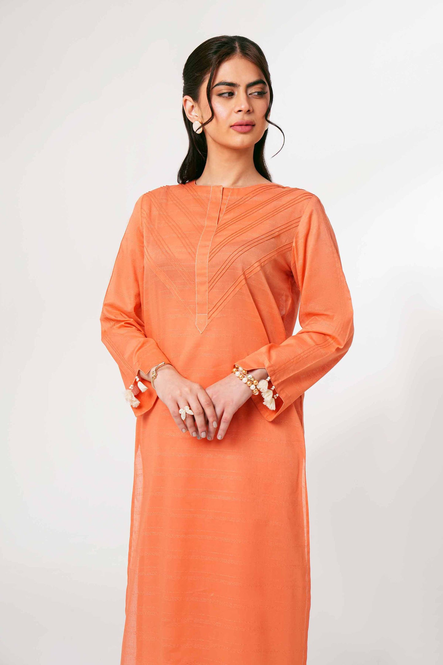 Coral Charm Minimalist Co-ord