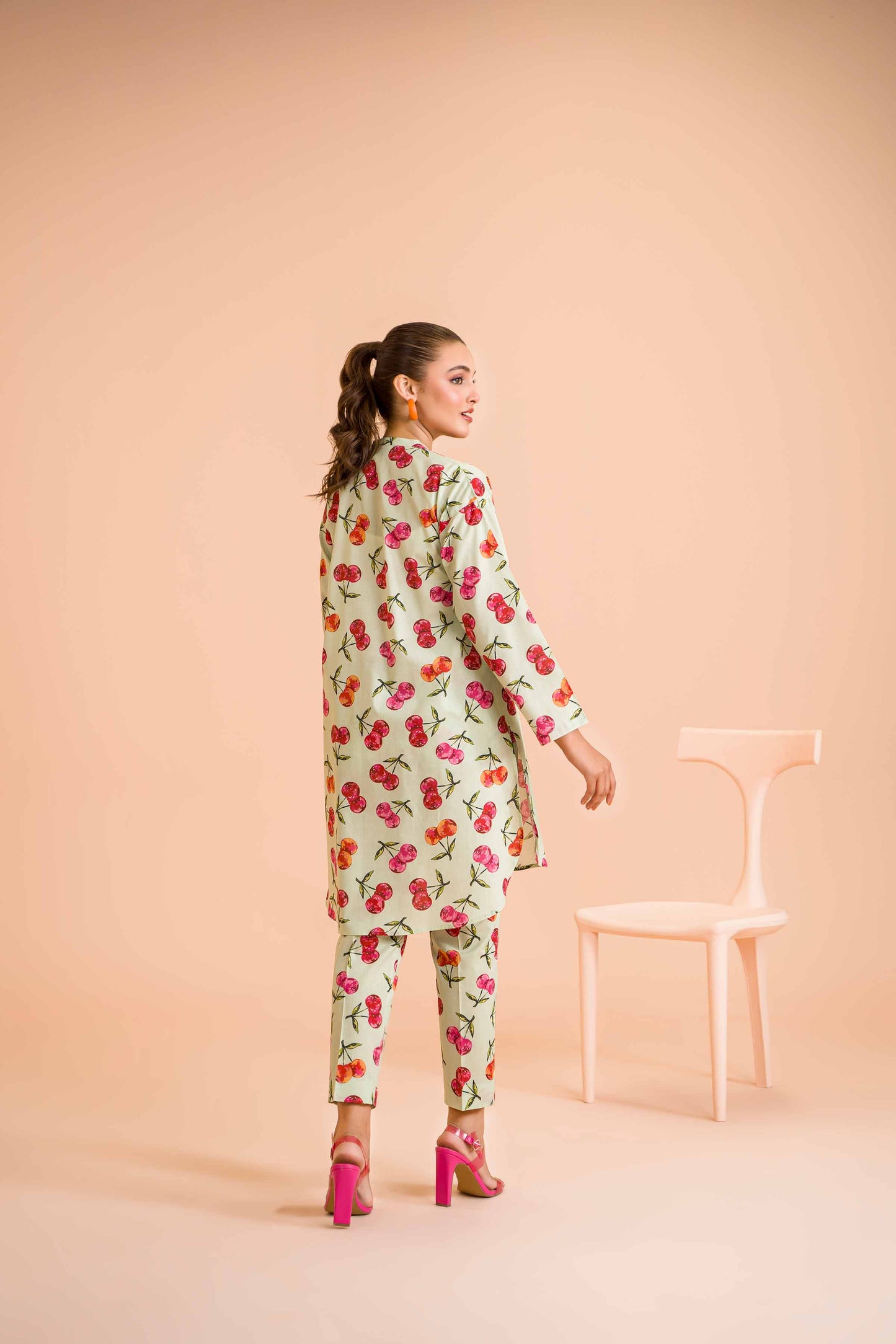 Ivory Grace Embroidered Co-ord Set – Timeless Beige Charm