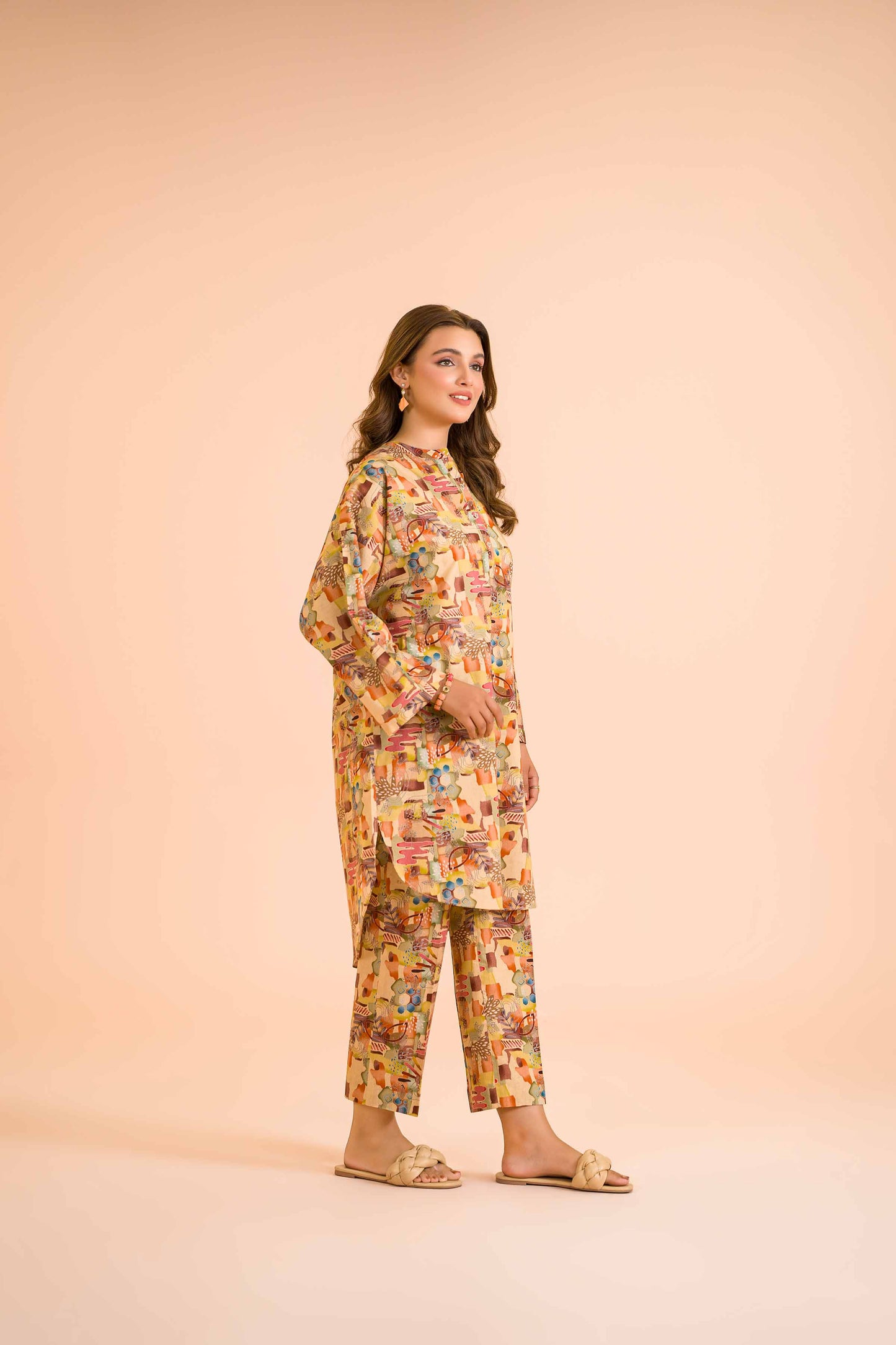 Urban Abstract Multicolor Co-ord Set