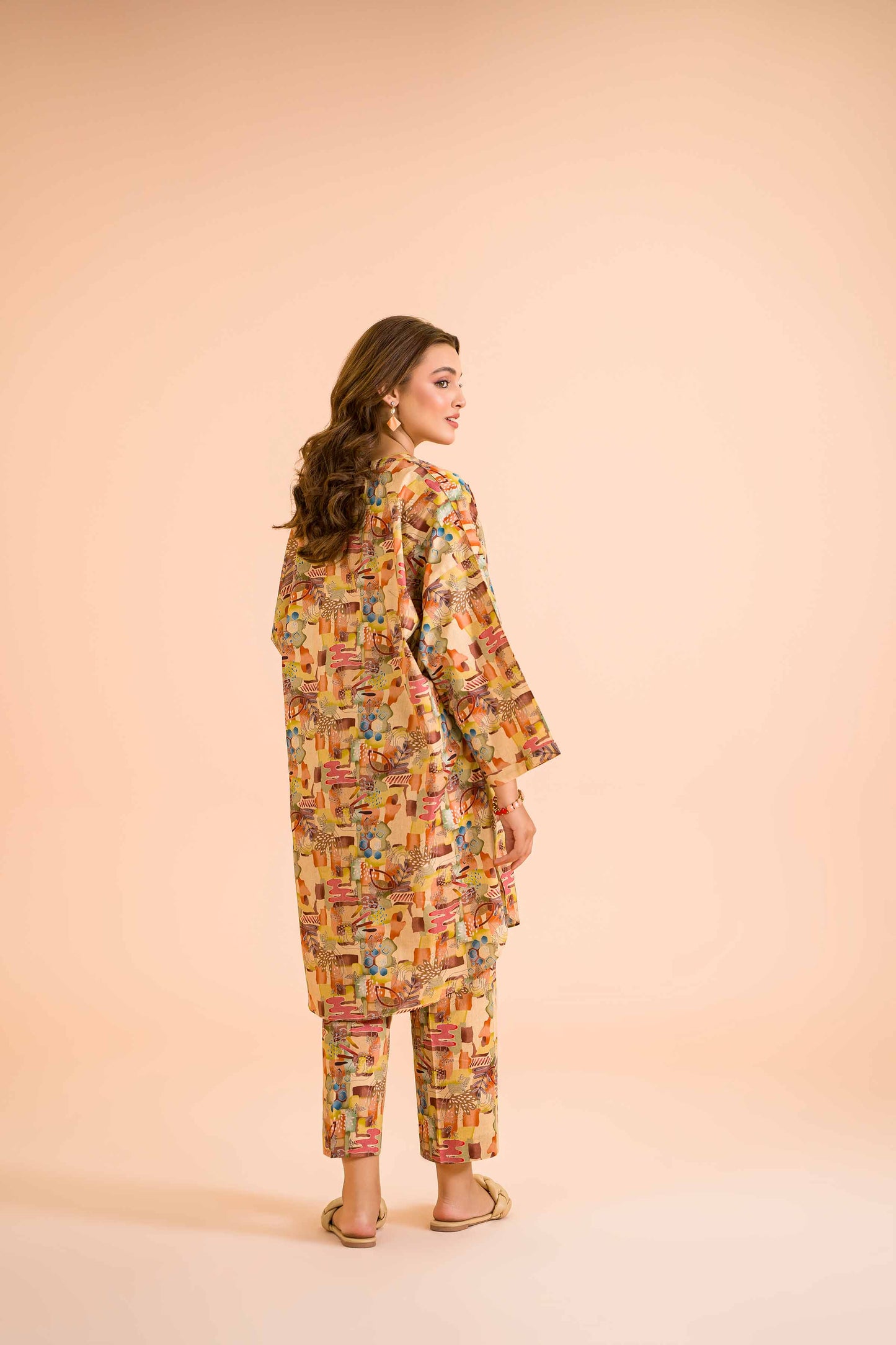 Urban Abstract Multicolor Co-ord Set