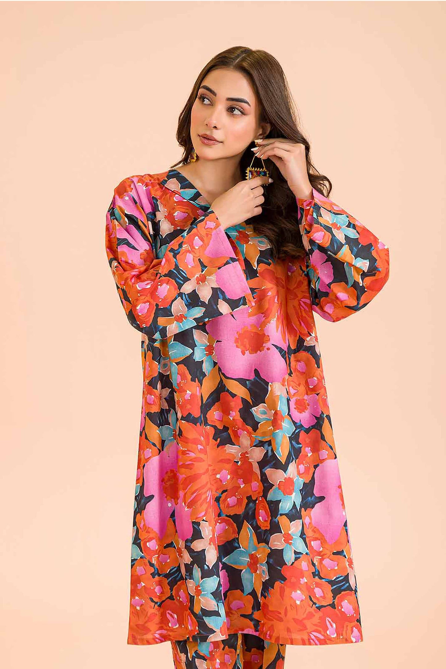 Tropical Bloom Multicolor Kurta Set
