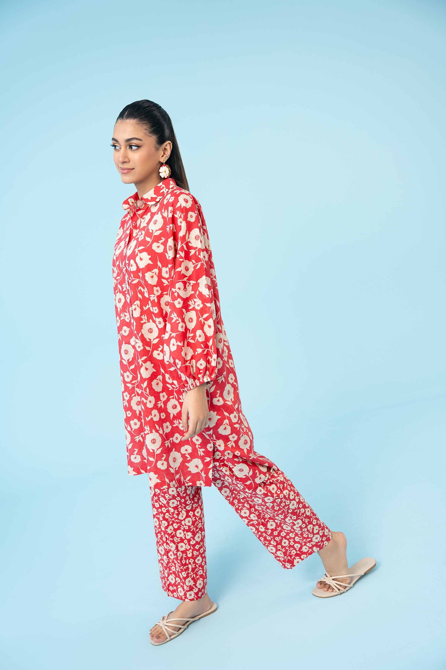 Summer Blossom Red Two-Piece