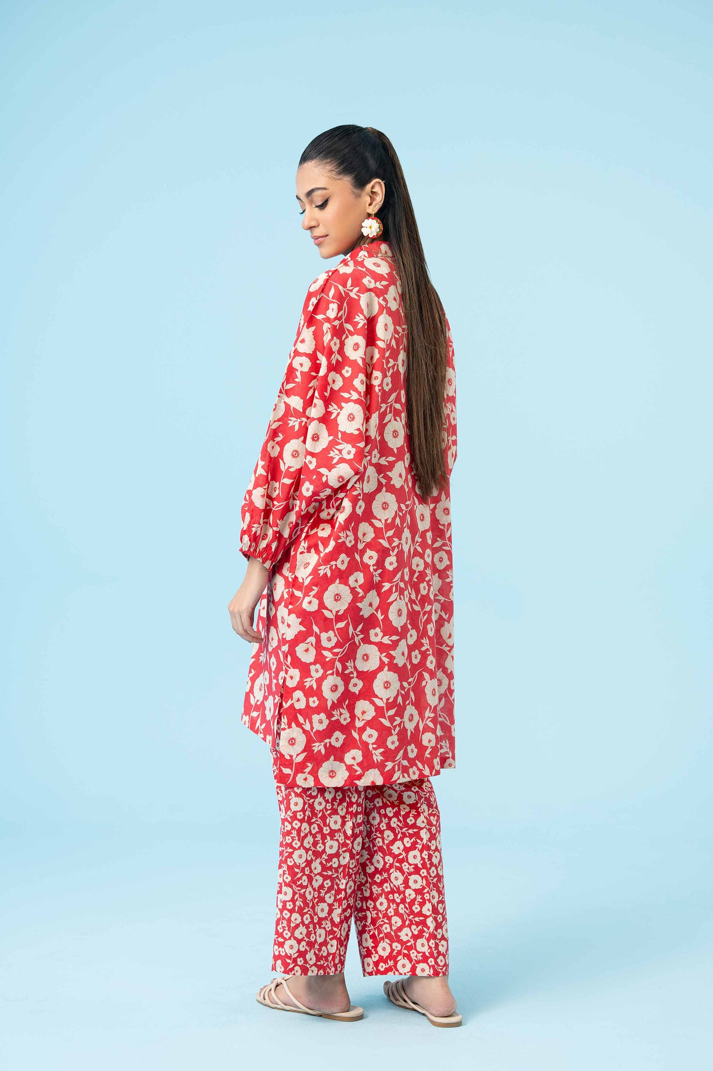 Summer Blossom Red Two-Piece