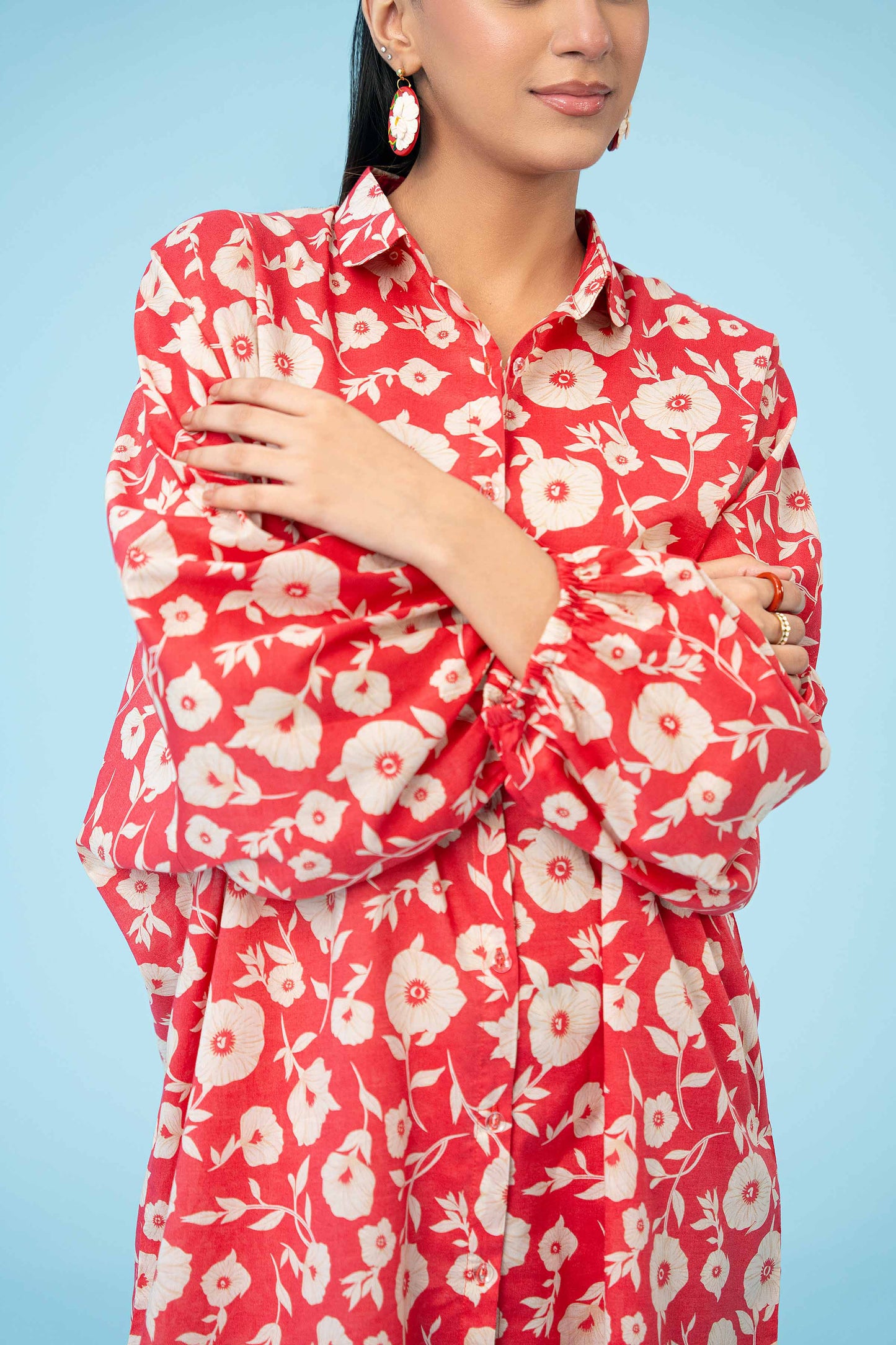 Summer Blossom Red Two-Piece