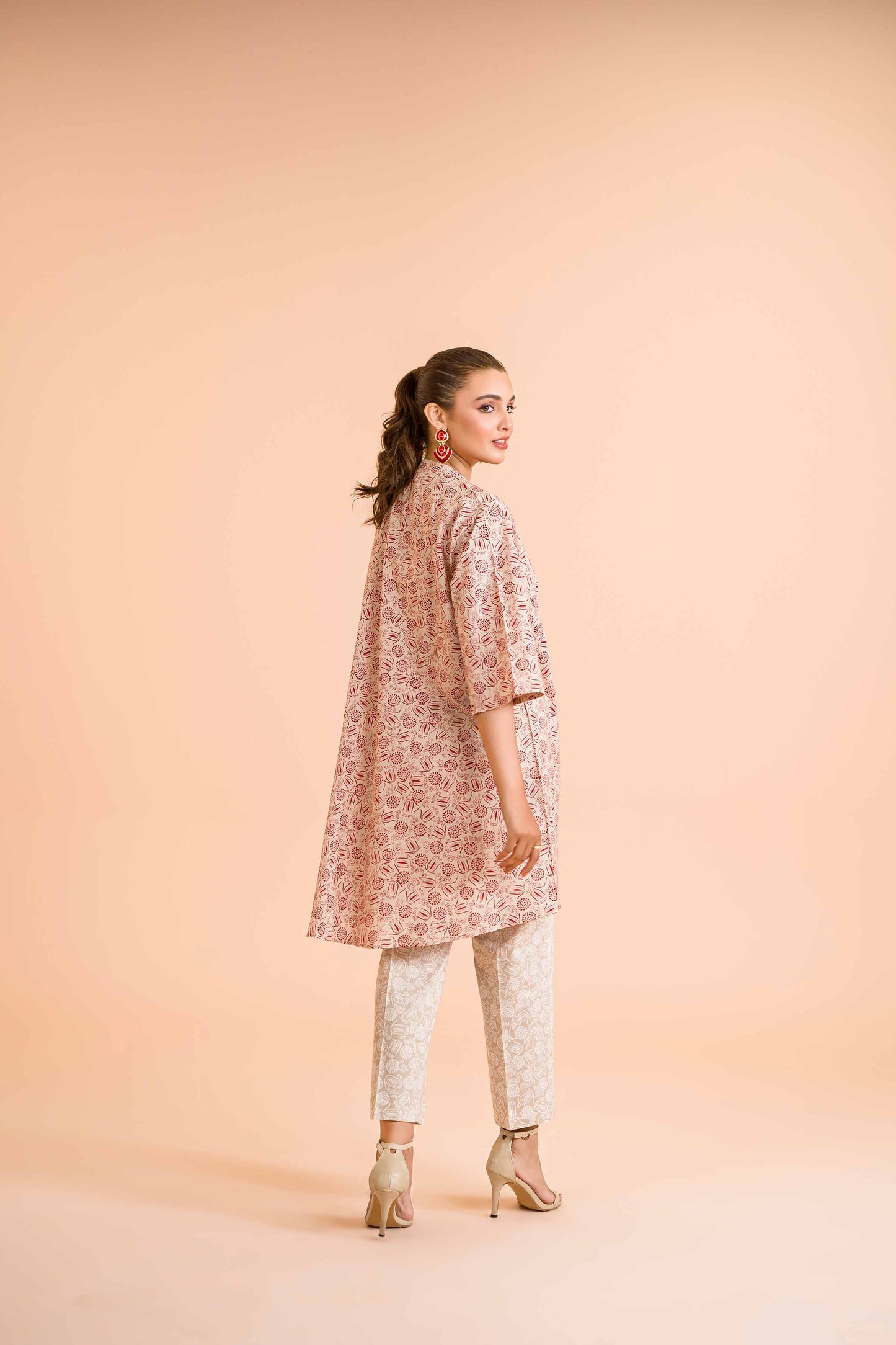 Blush Harmony Co-ord Set – Subtle Prints, Timeless Grace