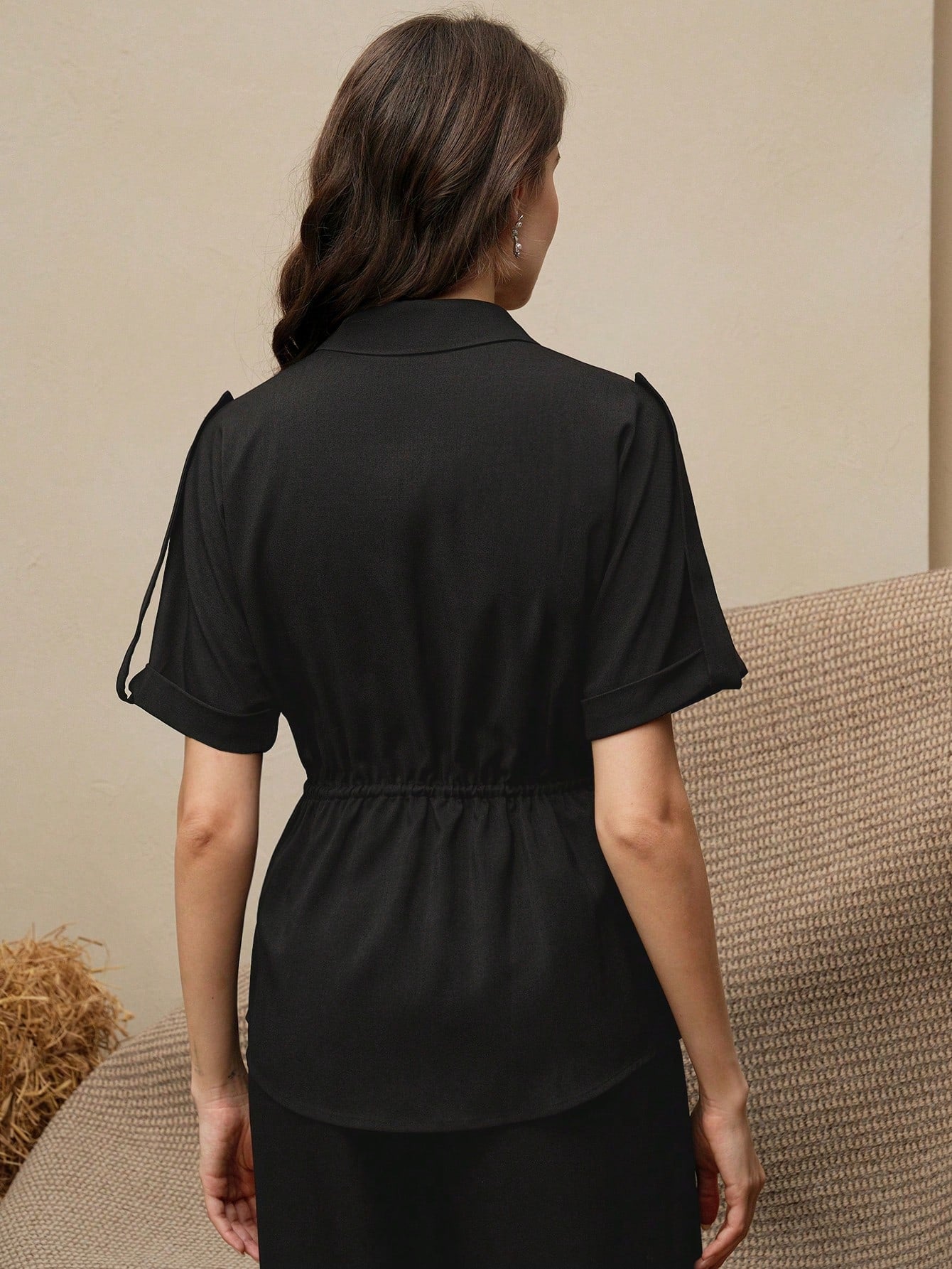 Black Elegant Dresses For Women Oldmoney Co-ord Set