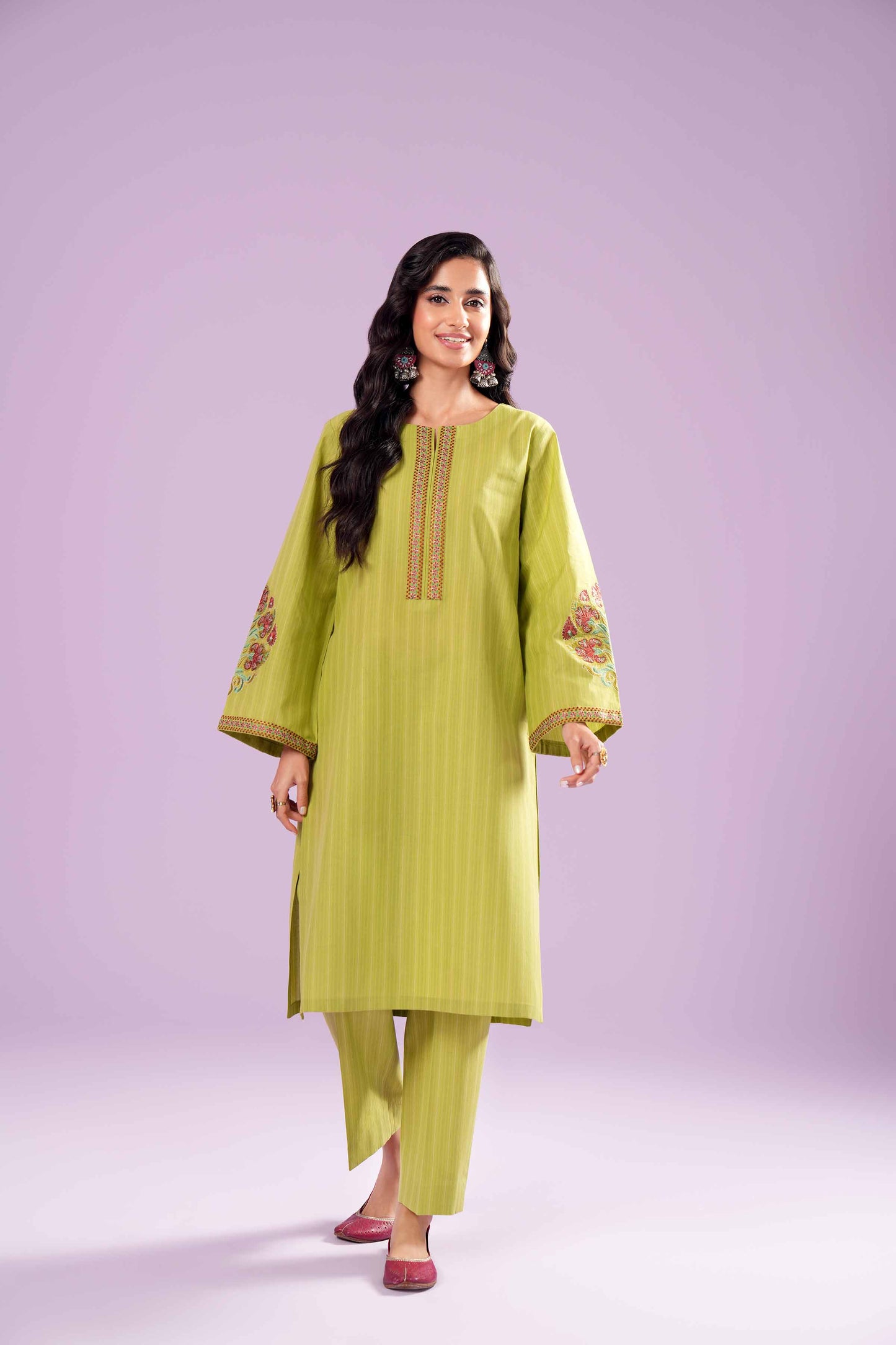 Sunlit Bloom Printed Co-ord Set – Yellow Floral Elegance