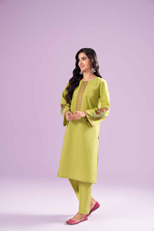 Sunlit Bloom Printed Co-ord Set – Yellow Floral Elegance