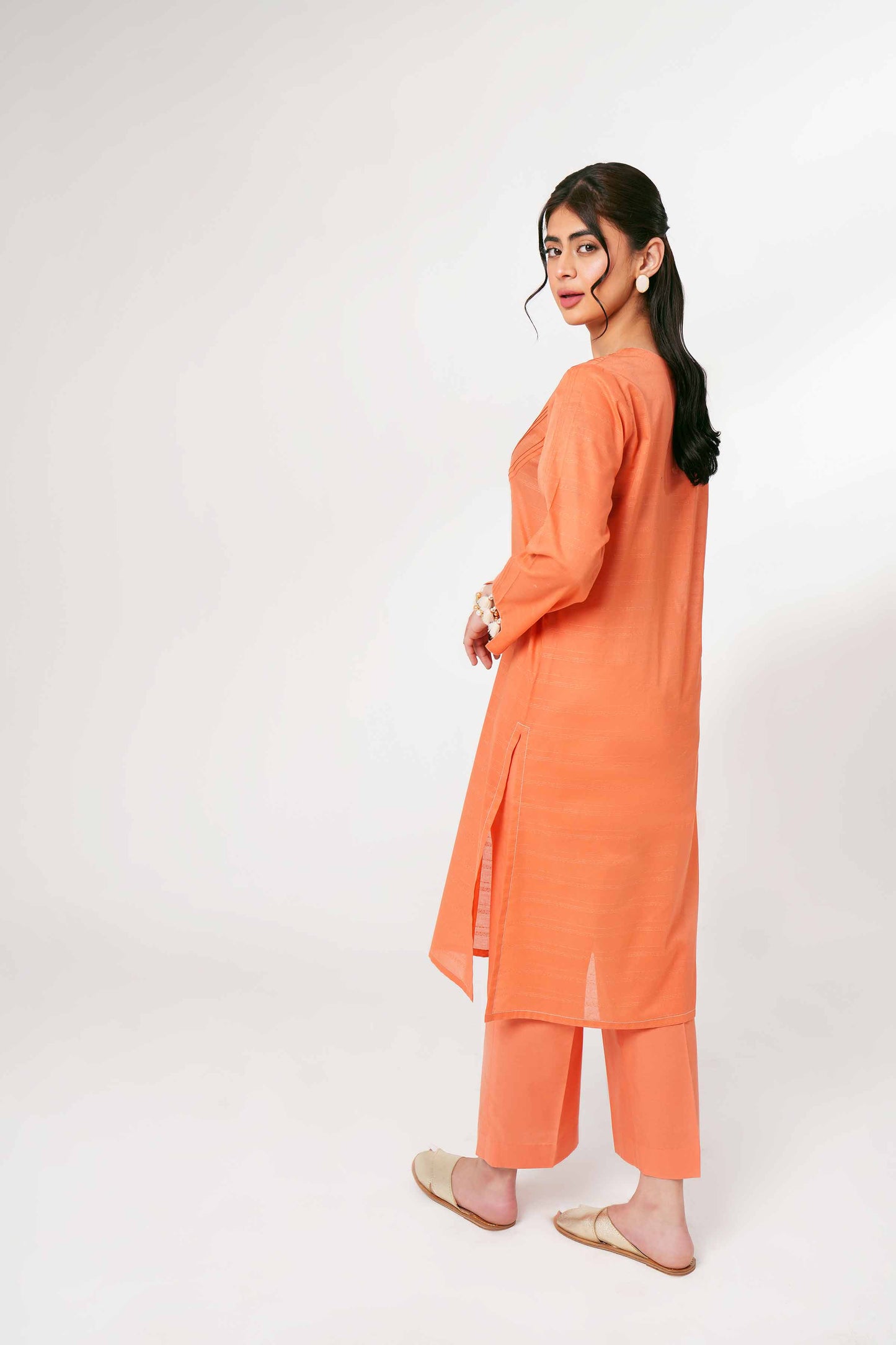 Coral Charm Minimalist Co-ord