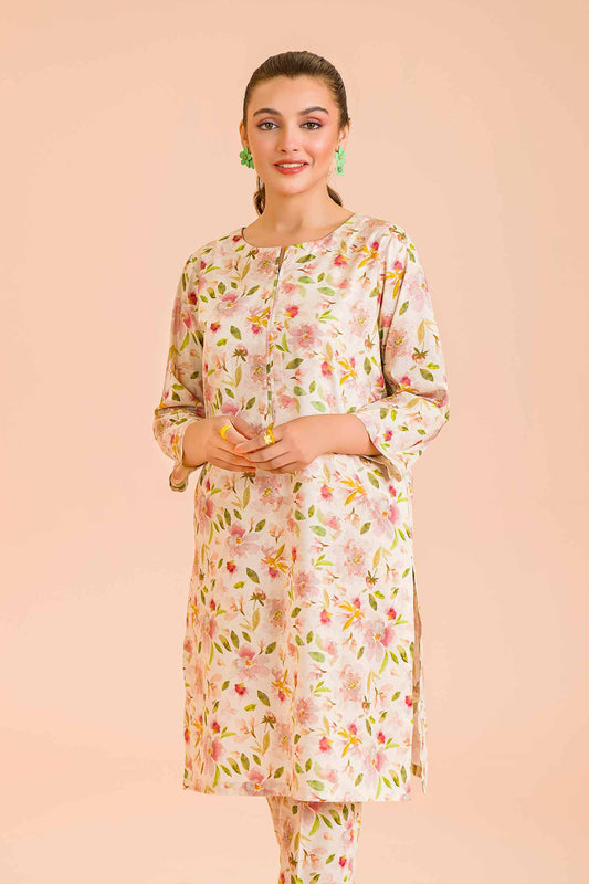 Floral Fantasy Cotton Kurta & Pants