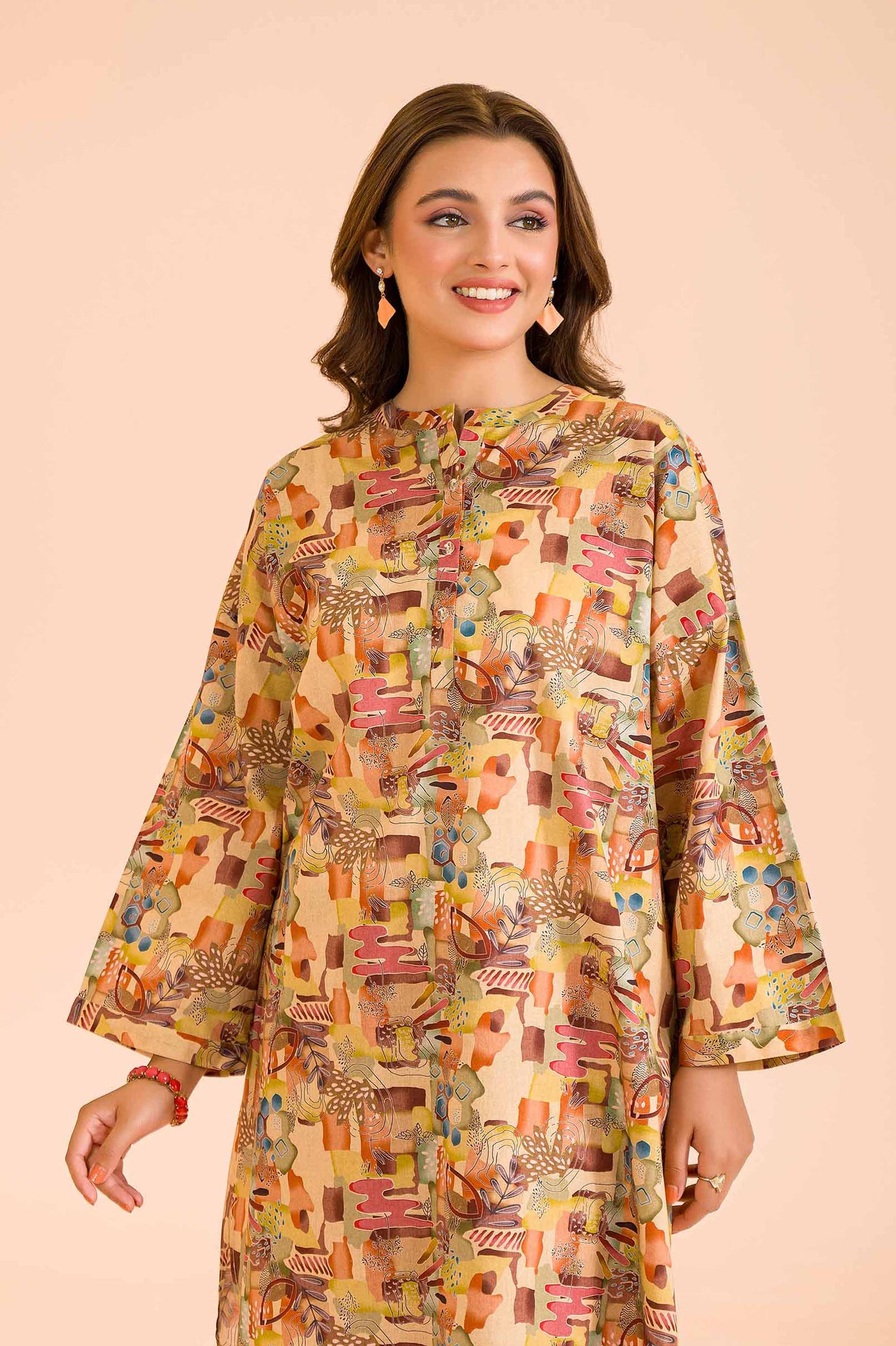 Urban Abstract Multicolor Co-ord Set