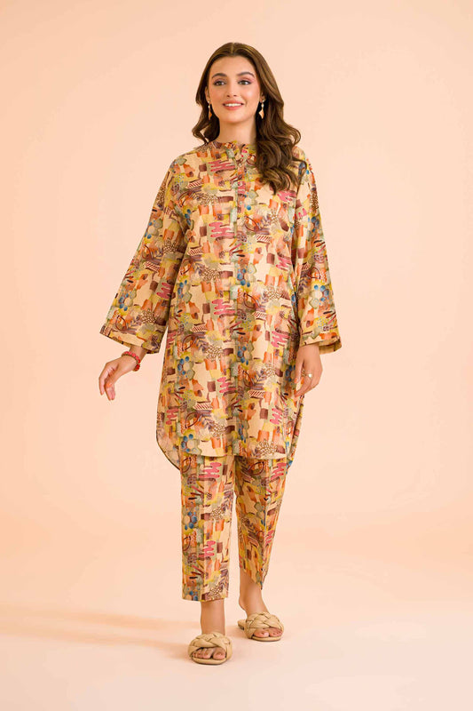 Urban Abstract Multicolor Co-ord Set