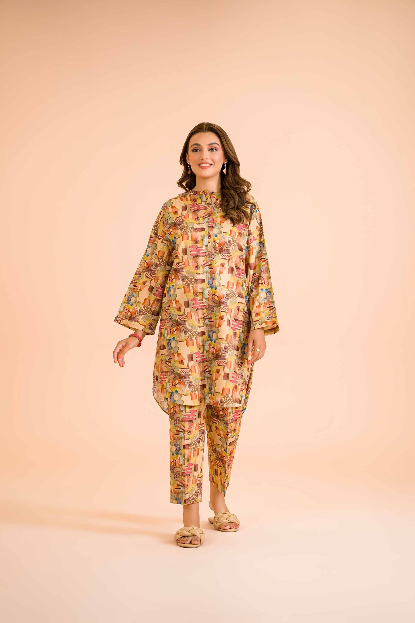 Urban Abstract Multicolor Co-ord Set