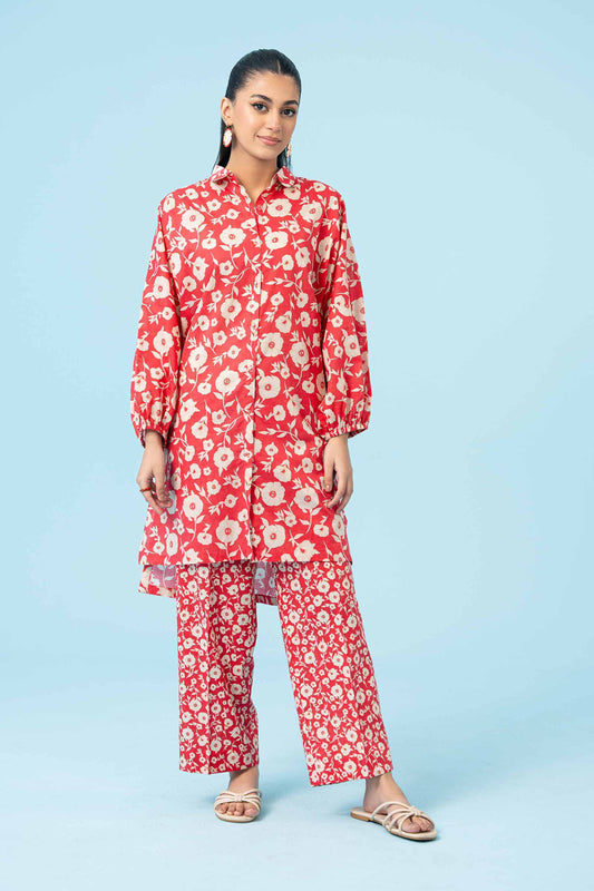Summer Blossom Red Two-Piece