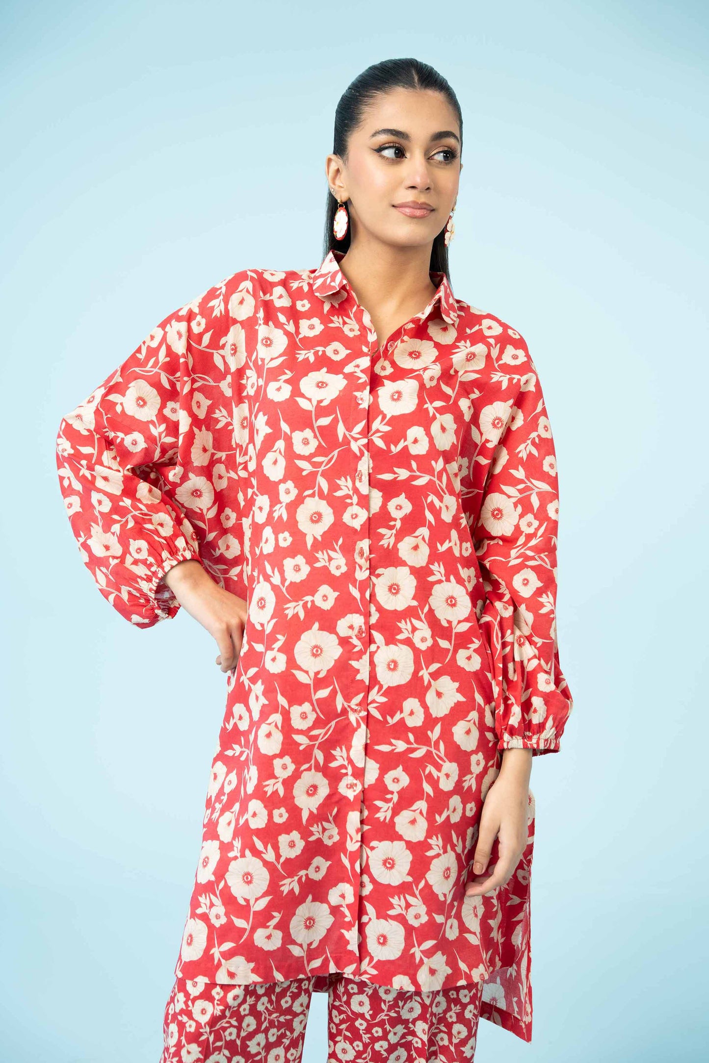Summer Blossom Red Two-Piece