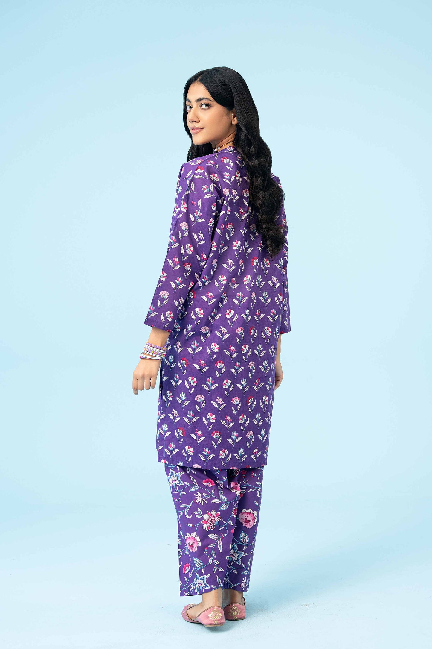 Purple Garden Two-Piece Ensemble