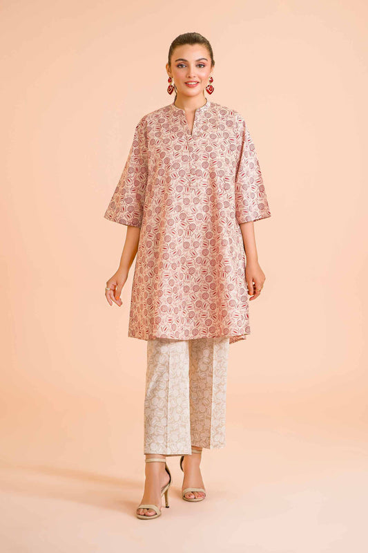 Blush Harmony Co-ord Set – Subtle Prints, Timeless Grace