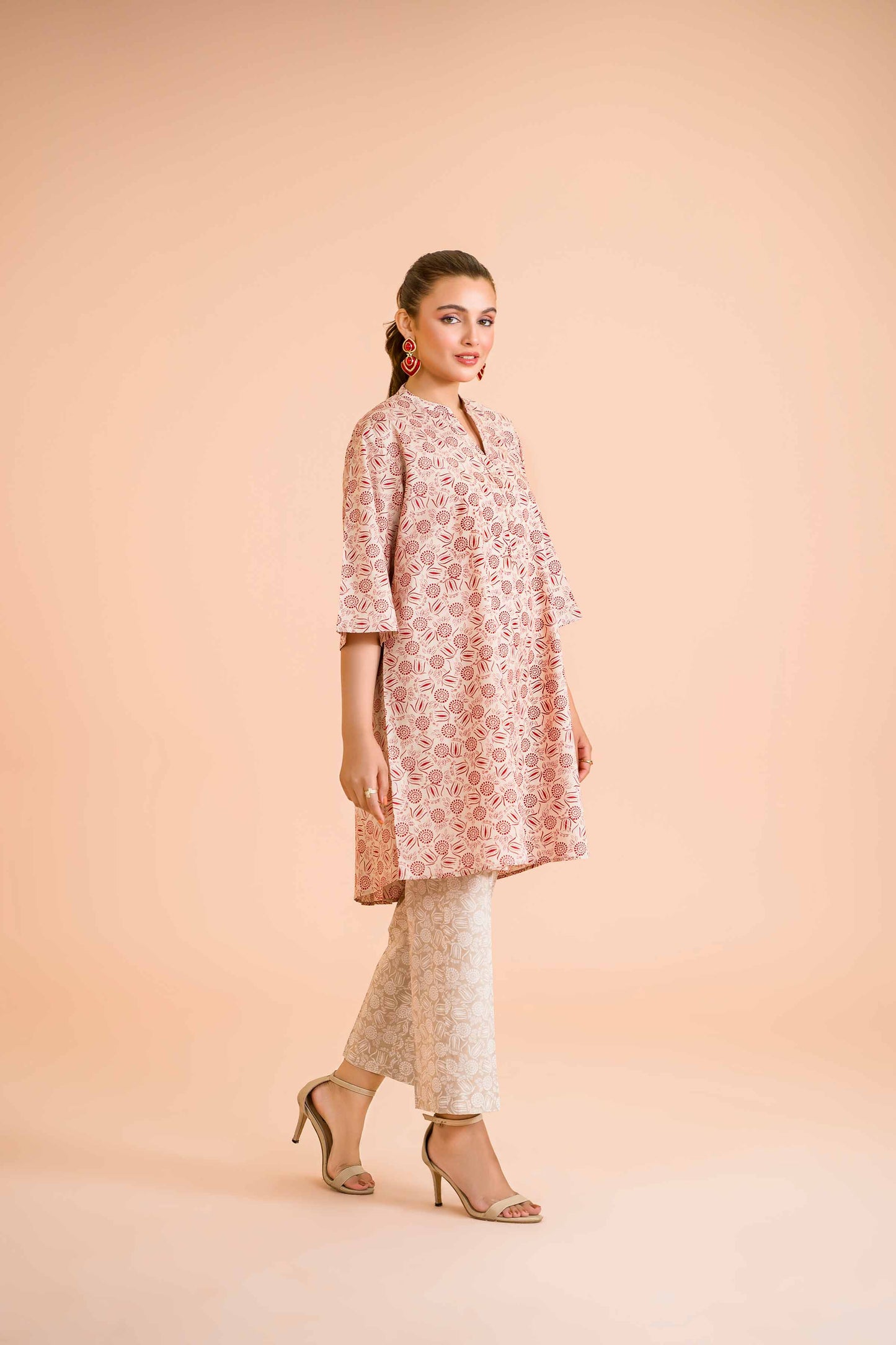 Blush Harmony Co-ord Set – Subtle Prints, Timeless Grace