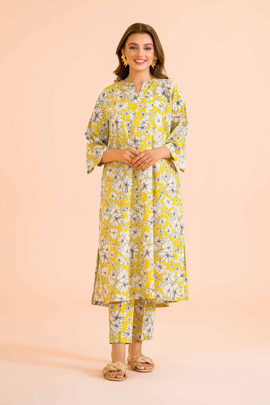 Yellow Charm Bloom Kurta & Pants