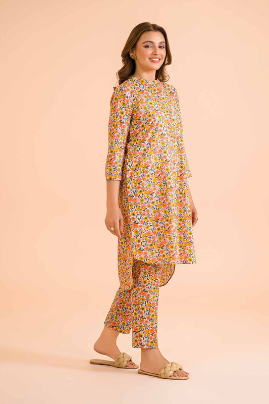 Peach Blossom Garden Printed Co-ord Set