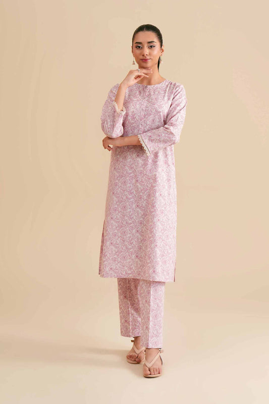 Pastel Bloom Lace-Trim Co-ord