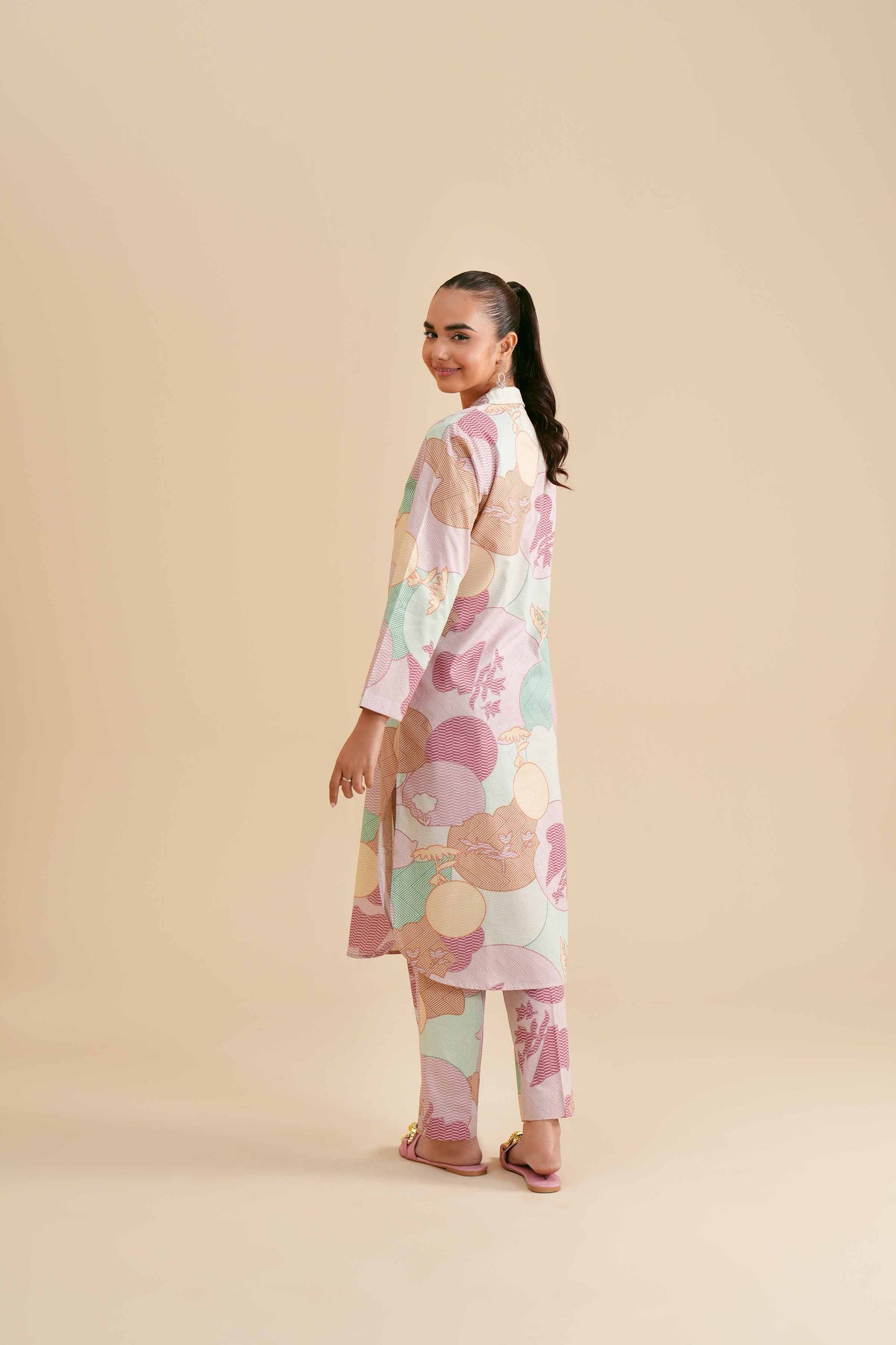 Pastel Abstract Print Co-ord Set