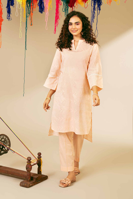Peach Nude Minimalist Co-ord